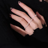 New Arrival  Fashion Sparkling Simple Style Versatile Decorative Compact Index Finger Ring For Women Jewelry Gifts