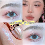 Bright Shine Liquid Eye Shadow Glitter Eye Makeup Sequins Pearlescent Fine Flash Highlight Water Proof Korea Cosmetics for Women