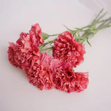 10Pc Moisturizing Latex Carnation Artificial Real Touch Silk Flower Mother's Day Bouquet Gift Wedding Home Party Decor Carnation