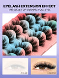 Lashes 3D Mink Lashes Fluffy Reusable Lashes Mink False Eyelashes Soft Wispy Natural Cross Eyelash Extension Makeup