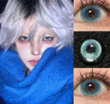 1 Pair Colorcon Korean Lenses Colored Contact Lenses with Degree Myopia Blue Eye Lenses Soft Comic Green Beauty Pupil