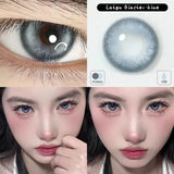 (2pcs)1Pair Myopia Color Contact Lenses for Eyes Fashion Prescription Lenses Beauty Pupils Blue Green Brown Grey Lenses