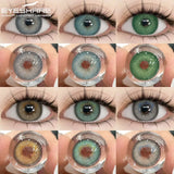 EYESHARE 1pair Korean Lenses Color Contact Lenses for Eyes Blue Eye Lens Brown Contacts Natural Gray Pupils for Eyes Green Lense