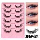 Fluffy Eyelashes 3D Mink False Lashes Fluffy Soft Cross Manga Lashes Wispy Volume Mink Lashes Dramatic Makeup