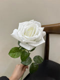 5Pcs High-end Moisturizing Latex Artificial Flowers Rose Real Touch Roses Bridal Bouquet Wedding Decor Home Party Table Floral