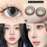 (2pcs)1Pair Myopia Color Contact Lenses for Eyes Fashion Prescription Lenses Beauty Pupils Blue Green Brown Grey Lenses