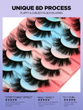 Lashes 3D Mink Lashes Fluffy Reusable Lashes Mink False Eyelashes Soft Wispy Natural Cross Eyelash Extension Makeup