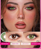 1 Pair Color Contact Lenses For Eyes Wildness Natural Yearly Use Lenses Blue Multicolored Contact Lens Beauty Pupils