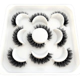 Lashes DD Curl 10-23mm Russian Lashes 3D Mink Eyelashes Reusable Fluffy Russian Strip Lashes eyelashes extensions