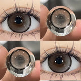 2Pcs Color Colored Contact Soft Circular Lenses Beauty Pupil Large Diameter 14.5mm Black Lens Makeup Free Shipping