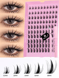 Cluster Lashes Kit Manga Lashes Natural Eyelash extension Cluster Natural Volume Individual Lashes Mixed Tray Lashes