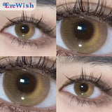 Beautiful Contact Lenses for Eyes Beauty Natural Brown Eye Lenses Myopia Prescription Lenses Yearly Use 14.2mm 1 Pair