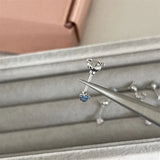 1PC Stainless Steel Left Ear Silver Color Bear Clips Helix Cartilage Fake Piercing Jewelry Non Pierced Earrings