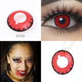 Halloween Colored Contact Lens Case Clip Stick Tweezers Combination Box Piece Set Natural Color