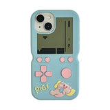 Funny Piggy Game Pattern TPU Phone Case For iPhone 16 15 14 13 12 Pro Max 14 Plus Soft Silicone Back Cover