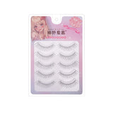 Korean U-shaped Individual False Eyelashes Lash Extension Noglue Idol Lashes Natural Comic Eye Lash Clusters Makeup Cosplay