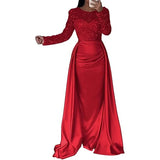 Elegant  Women Sequin  Draped Tight Evening Dress  Sexy   Hollow Shining  O-neck Mesh Splicing Long Sleeve Party Dress  Vacation