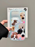 Korean Cute Puppy Stand Grip Tok Cartoon Dog Paw Magsafe Phone Case for IPhone 16 15 14 13 Pro Max Silicone Soft Back Cover Case
