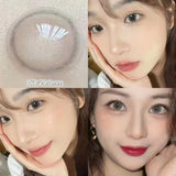 2pcs Natural Blue Lens Colored Prescription Contact Lenses for Eyes Beauty Pupils Myopia Eye Color Lenses Violet Lenses