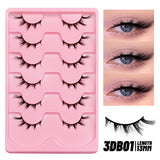 Fluffy Eyelashes 3D Mink False Lashes Fluffy Soft Cross Manga Lashes Wispy Volume Mink Lashes Dramatic Makeup