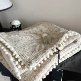 Blanket Light Luxury Ins Crepe Cotton Multi-functional Small Blanket Office Nap Blanket Shawl Cover Blanket