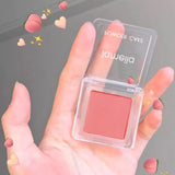 Face Blusher Matte Natural Cheek Tint Brighten Face Waterproof Face Contouring Cosmetics Blush Powder Soft Female Makeup 1pcs