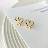 Quality Cute Heart Earrings For Women Jewelry Female Stud Earring Female Party Accessories Charm Princess