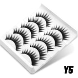 Lashes 5/10 Pairs 3D Faux Mink Lashes Fluffy Soft Wispy Volume Natural long False Eyelashes Reusable Eyelashs Makeup