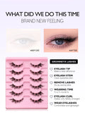 Cat Eye Lashes Faux Mink Eyelashes  Fake Lashes Natural Look Wispy Winged End Eye Elongated Eyelashes