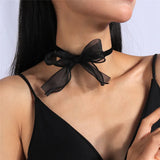 Fashion Sexy Black Velvet Chokers Necklaces Punk Style Statement Crystal Love Hearts Necklace For Women Party Jewelry