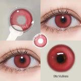 1 Pair/2pcs Vampire Lenses Sick Mary Red Cosplay Contact Lenses for Eyes Anime Colored Eye Lenses for Myopia Yearly Use