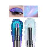 2 In 1 Multichrome Eyeshadow Sticks High Pigmented Glitter Eyeshadow Waterproof Eye Shadow Pen Metallic Makeup 6 Color