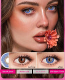 1 Pair Color Contact Lenses For Eyes Wildness Natural Yearly Use Lenses Blue Multicolored Contact Lens Beauty Pupils