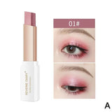 Professional 2 In 1 Double Color Gradient Velvet Eye Shadow Stick Lazy Makeup Waterproof Lasting Shimmer Metallic Eyeshadow