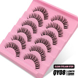 Cat Eye Lashes Faux Mink Eyelashes  Fake Lashes Natural Look Wispy Winged End Eye Elongated Eyelashes
