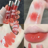 Black Mirror Water Lipgloss Dark Red Moisturizing Lip Glaze Lasting Non-stick Cup Forming a Film That Is Not Easy to Fade Makeup