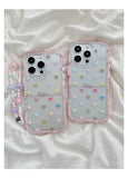 Cute Colorful Love Heart Phone Case for IPhone 13 Funda IPhone 16 15 14 Pro Max 15 pro Lovely Clear Silicone Soft Fashion Cover