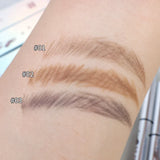 Waterproof Rotatable Gray Brown Eyebrow Pencil Lasting No Blooming Triangle Smooth Matte Double Head Eyebrow Tattoo Pen Makeup