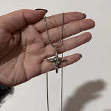 Y2K Star Pendant Frosted Beads Necklace For Women Korean Fashion Whole Titanium Steel Snake Chain Necklaces Jewelry Accessories