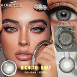 Eyeshare Fashion Color Contact Lenses For Eyes 2Pcs Colorcon Green Cosmetics Blue Colored Yearly