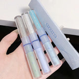 2 in 1 Blue Liquid Eye Shadow Matte Sequins Pearlescent Eye Makeup Lying Silkworm Brightening Droplet Tear Makeup Beauty Tools