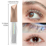Dazzling Diamond Glitter Mascara - Long-lasting Waterproof Formula, Smudge-proof, Intense Curl & Lengthening Magic, A Beauty Mus