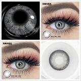 Natural Contact Colored Lenses For Eyes Mocha Green 1Pair Multicolor Lens Soft Yearly Pupils Beauty