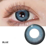 14.50Mm Colored Contacts Lenses Glasses For Women Men Lentille De Couleur Yeux Zurich Zurich Blue