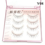Korean U-shaped Individual False Eyelashes Lash Extension Noglue Idol Lashes Natural Comic Eye Lash Clusters Makeup Cosplay