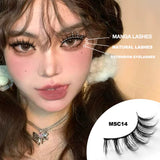 5/10 Pairs Natural False Eyelashes Manga Lashes 3d Faux Mink Lashes Soft Winged Natural Realistic Eyelash Extension