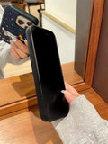 Fashion Denim Embroidery Polka Dot Dachshund Soft Back Cover For iPhone 16 Plus 11 12 13 14 15 16 Pro Max Phone Case
