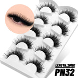 Fluffy Eyelashes 3D Mink False Lashes Fluffy Soft Cross Manga Lashes Wispy Volume Mink Lashes Dramatic Makeup