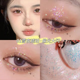 Bright Shine Liquid Eye Shadow Glitter Eye Makeup Sequins Pearlescent Fine Flash Highlight Water Proof Korea Cosmetics for Women