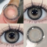 1 Pair(2pcs) Brown Beauty Colored Contact Lenses for Eyes Purple Halloween Lens Big Eye Lens Natural Look Gray Blue Lens